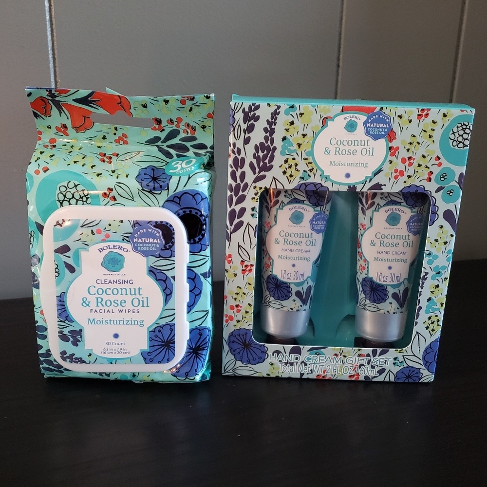 Bolero Moisturizing Coconut & Rose Oil Set